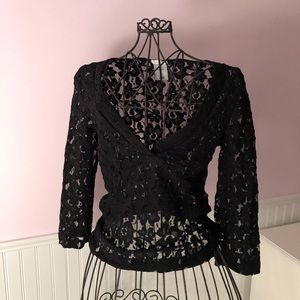 Black Lace Old Navy Going Out Top (XS)